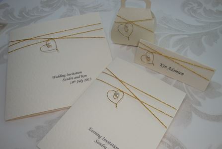 Sapphire Wedding Cards Handcrafted Stationery