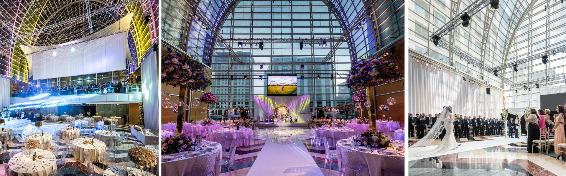 East Wintergarden canary wharf wedding venue