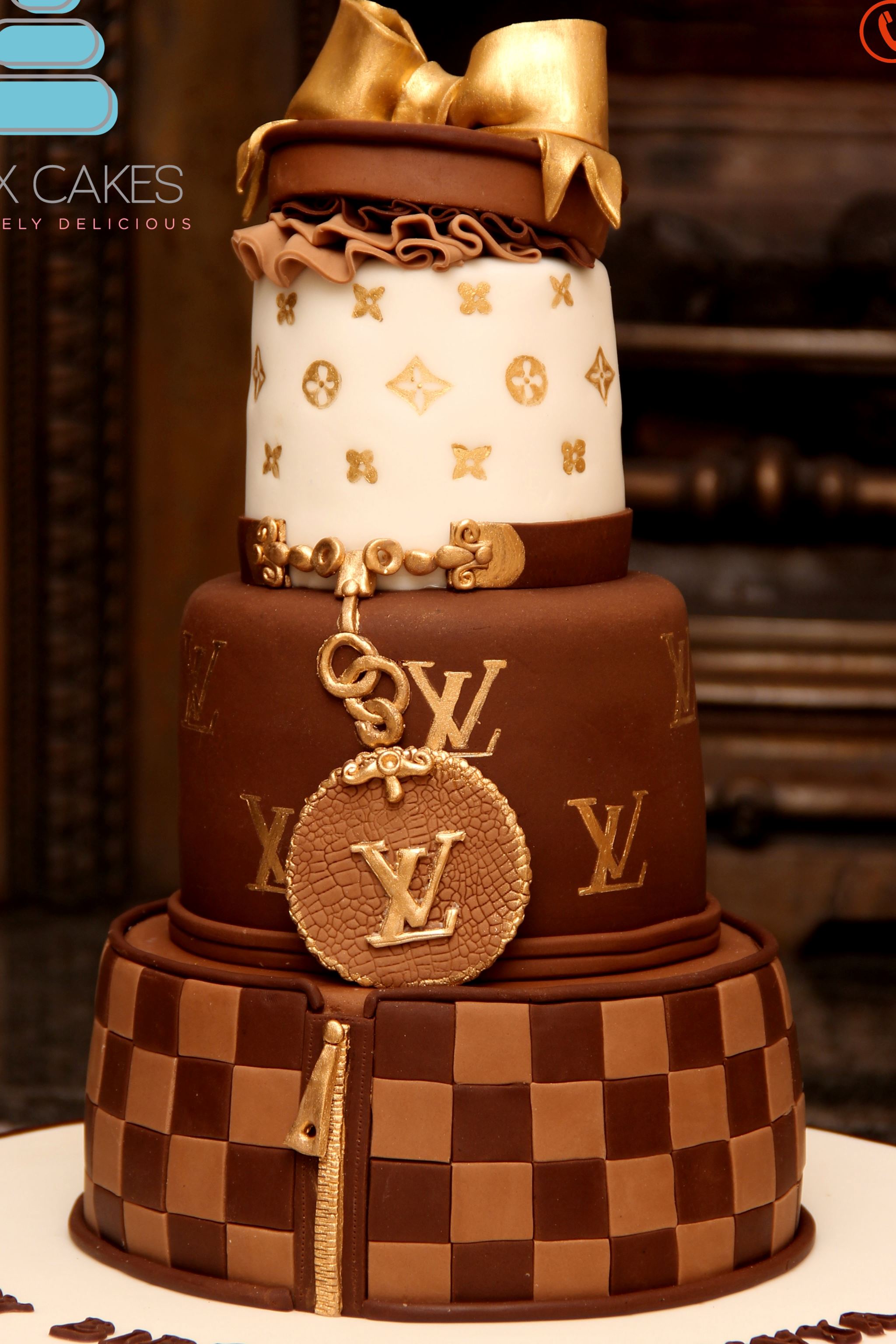 Louis Vuitton Birthday Cake - Birthday Cakes - Royal Cakes Intl