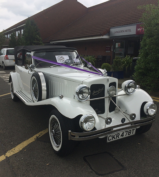 satin bridal cars